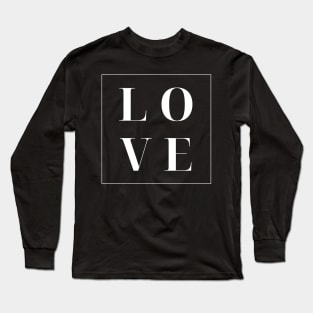 Love. Simple Love Quote. Show your love with this design. The Perfect Gift for Birthdays, Christmas, Valentines Day or Anniversaries. Long Sleeve T-Shirt